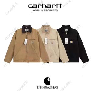 Carhart Jacket рабочий костюм Детройтская куртка холст стиль свободная повседневная мужская и женская пара куртка трендовая