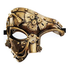 Máscaras de festa Máscara de um olho Masquerade Halloween Carnaval Steam Cyberpunk 230904