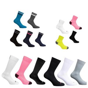 Meias masculinas 4 estilo confortável respirável bicicleta de estrada homens mulheres rapha ciclismo calcetines ciclismo compressão racing255a