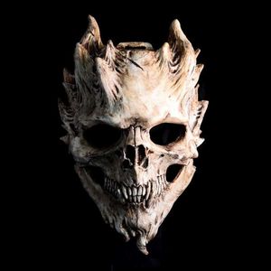 Maski imprezowe 2023 Nowy przedmiot sprzedaży Halloween Cosplay Skull Mask Mask LaTex Maskerade For Face T230905