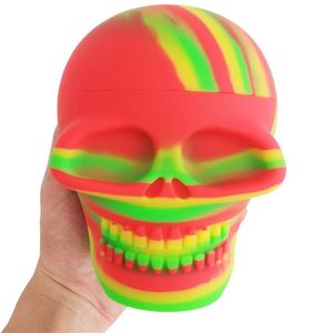 Silicone Containers Jar Box 500ml Large Skull Storage Containers For Dab Food Container Wax Concentrate Jar321e