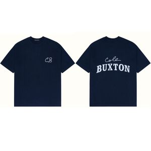 Cole Buxton Streetwear Letter Fashion Moda de manga curta Mulheres redondas pescoço Cole Buxton Camiseta Designer de verão Cole Buxton Mens camisetas7i11
