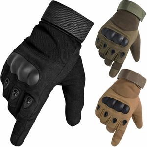 Cycling Gloves Motorcycle Gloves Men Tactical Military Hunting Shooting Knuckle Protection Sports Full Finger Cycling Bike Gloves Women Bicycle 230904