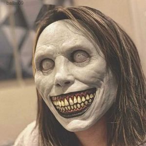 Party Masks Creepy Halloween Mask Smiling Demons Horror Face Masks The Evil Cosplay Props Party Masquerade Halloween Mask Clothing Accessor T230905