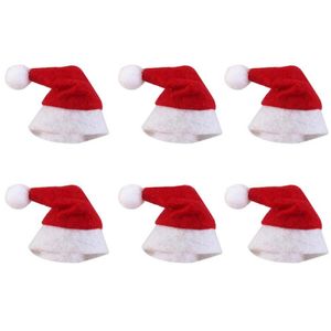 Czapki czapki/czaszki dekoracje świąteczne mini Boże Narodzenie czapkę Święty Kapelusz świąteczny Xmas Lollipop Hat Mini prezent ślubny Creative Caps Ornament Decor283b