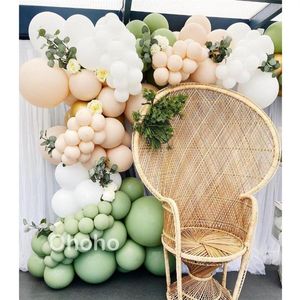 Partydekoration Babyparty Junge Ballon Garland Arch Kit Kinder 2. Geburtstag Hochzeit Taufe Geschlecht offenbaren Ballon Accessories281q