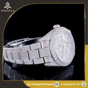 NK83 Indien Origin Bt Quality Unisex Ice Crushed Luxury Collection Antique Moisannite Diamond Watch till rimligt pris