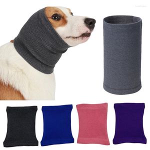 Dog Apparel Grooming Earmuff Warm Headband Ear Cover Neck Hat Noise Cancel Scarf Collar Soundproof Anxiety Pet Bath Quiet Dry HeadSleeve