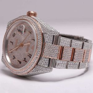 ZWB7 Wristwatch 2023NEW وصول العلامة التجارية المثلجة جودة عالية جودة الذهب Sier الأصلي الهيب هوب الرجال قطر ond diamond watchjjj7r0d82