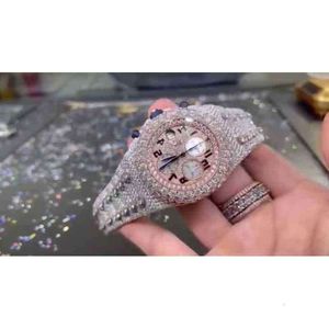 Sy2L 손목 시계 2023 New Quartz Movement Custom Arabic Numeral Dial VVS1 GIA DIAMOND MENS LADI JEWLRY LUXURY WATWW8T2ODF4