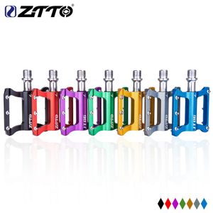 Bike Pedals ZTTO Ultralight MTB Bicycle Pedals Mountain Road Bike CNC Bearings Anti-Slip Nails Pedal Lightweight BMX Cycling Parts 230906