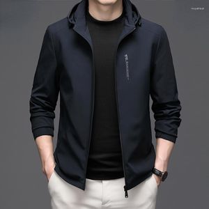 Erkek Ceketler 2023 Bahar Sonbahar Ceket İş Gündelik Kapşonlu Erkek Giyim Moda Top Erkekler Coats Chamarras Para Hombre