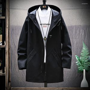 Erkek ceketler en kaliteli kış kalın marka tasarımcısı gündelik moda dış giyim parkas ceket erkekler longline rüzgar kırıcı ceket giysileri