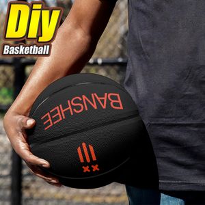 Benutzerdefinierter Basketball-DIY-Basketball Jugendliche Männer Frauen Jugend Kinder Outdoor-Sportarten Basketballspiel-Team-Trainingsausrüstung Fabrik-Direktverkauf 116189