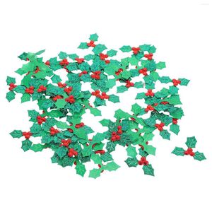 Dekorativa blommor 100 datorer DIY -tillbehör Green Holly Leaf Crafts Making Accessory Christmas Leaves Adsmenment Decor Table TREEKT TRE