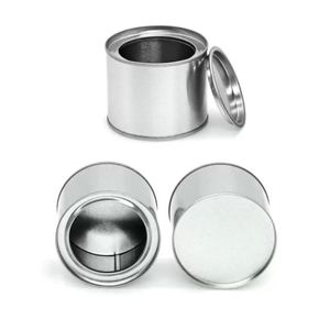Food Jars Canisters 250Ml Aluminum Can Tin Coffee Tea Jar Lip Balm Container Empty Candle Metal Cream Pot Box 1121 Drop Delivery Home Dhkjg