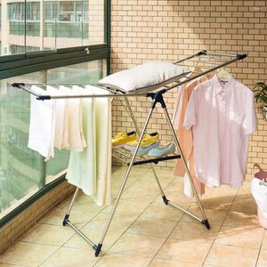 Hangers Foldable Clothes Laundry Drying Rack Dryer Hanger Stand X-shaped Garment Clothesline Shelf Indoor/OutdoorDQ0828D/E/X