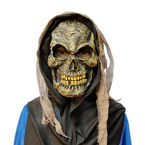 Party Masken Maskerade Party Dämon Zombie Geist Gesicht Kopfbedeckung Maske Halloween Spaß Erwachsene Schädel Maske Bühne Performance Kostüm Zubehör Prop 230905