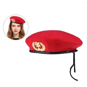 Berets francuski beret hat navy żeglarz esmeind stary vintage zimowa czapka do tańca występu