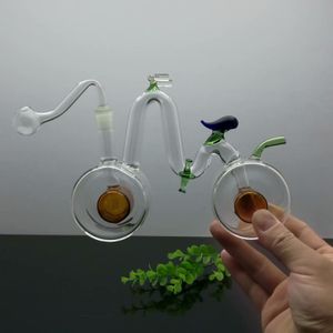 The new bike glass water bongs Wholesale Glass bongs Oil Burner Glass Water Pipes Oil Rigs Smoking Free