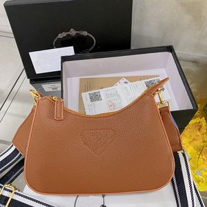 Luksusowa designerska worek skórzana trzy w jednym torbie crossbody retro klasyczne logo trójkąta 2023 Modna torba na ramię CHD23090623 LJY200054