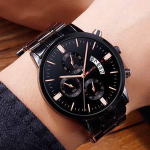 Wristwatches Minimalist Mens Watch Fashion Ultra Thin Watches Simple Business Stainless Steel Mesh Belt Quartz Gift Clock 230905
