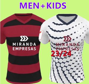 23 24 Mirandes futbol formaları Martinez Alvaro Sanz Alberto 2023 2024 Los Rojillos Reina Diego Moreno Sergio Barcia Reds Futbol Gömlekleri David Erkek Çocuk Kitleri Setleri 66