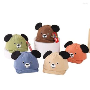 Berets 2023 Spring Autumn Baby Sun Hat Boys Girls Baseball Cap Cute Ear Sunshade Kids Child Casquette Peaked