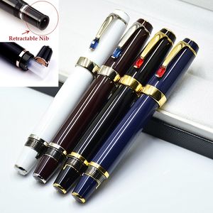 إصدار محدود 14 كيلو موسع NIB Fountain Pen Top عالية الجودة من مكتب الكتابة الحبر مع الأقلام مع الماس والرقم التسلسلي