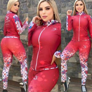 Women's Two Piece Sets 2023 Autumn New Fashion Printing Women's Casual Set Designer Brand Women's suits