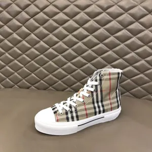 Top Quality Casual Sapatos Vintage Check Sapatos High-Top Sapatilhas Sapato Homens Mulheres Plataforma Trainer Temporada Shades Flats Marca Clássico Ao Ar Livre 05