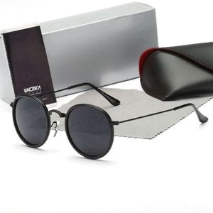 Najwyższe luksusowe okulary przeciwsłoneczne Polaroid Poleswa Designer Women Mens Adumbral Goggle Senior Okulara dla okularów Ramka Vintage Metal Słońce z pudełkiem 3448