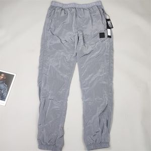 Varumärke Mens Topstoney Pants 19FW Classic Brodered Small Standard Metal Nylon Overalls Pant Size M-2XL162Q