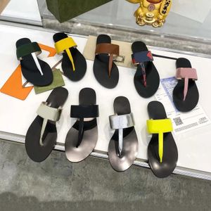 Najwyższej jakości sandały sandały kobiety Slajdy Slajdy mężczyźni Slipper Spiper Bottoms Flip Flip Flops Luksusowe płaskie sandały moda przyczynowa klapki klapki dama butów zewnętrznych sandały