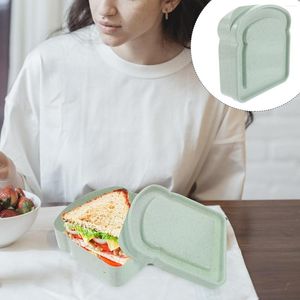 Plakalar sandviç kutu kek konteynerleri yetişkinler küçük alt mühürlenebilir açık ekmek çocuk çocukları yeniden kullanılabilir