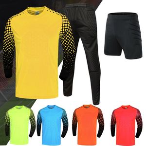 Outros artigos esportivos crianças homens goleiro de futebol uniforme masculino camisas de futebol conjuntos de goleiro de futebol infantil camisa calças shorts 230905