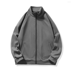 メンズジャケット2023秋の製品ファッショントレンドスポーツコート大型カジュアルルーズカップルスタンドネックジャケット