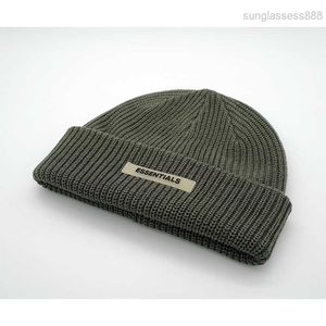 Essentials Double Thread New Knitted Hat Wang Jiaer Same Ins Men's and Women's Korean Edition Warm Cold V3MM