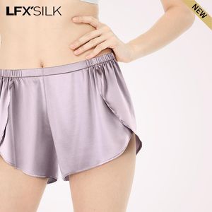 Mulheres sleepwear 52025 mulheres seda shorts amoreira roupa interior de luxo para calcinha pura luxuosa