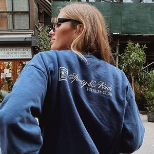 Kadın Hoodies Sweatshirts Spotey Sizi Sağlık Yapıyor Vintage Stil Gevşek Pamuk Sonbahar Kalın Krallık Kadınlar Vintage Stil 80s 90s Street Fashion Sweatshirt 230906