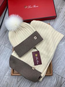 2023 Inverno nuovi grandi cappelli di lusso scaves set unisex cappello di design e sciarpa set per donna uomo lavorato a maglia schal beanie berretti di alta qualità sciarpe designer