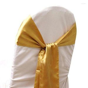 椅子の弓bows結婚式の装飾パーティー結び50pcs sash elバンケットリボンイベントサテンバタフライネクタイサッシ