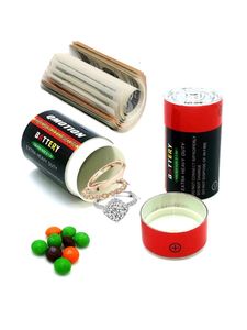 Sight Secret Safe Pill Box Container Simulation Batterie Verstecktes Geld Münzen Container Secret Case Aufbewahrung Secret Hidden Safe