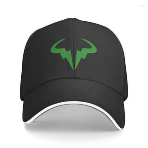 Top Caps Moda Unisex Yeşil Nadal Tenis Yıldızları Beyzbol Kapağı Yetişkin Ayarlanabilir Baba Şapkası Erkekler Kadın Güneş Koruma