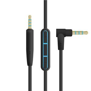 Cabo auxiliar de 3,5 mm a 2,5 mm com controle de volume para fones de ouvido Bose QC25 QC 35 conforto silencioso 25 35 soundtrue OE2