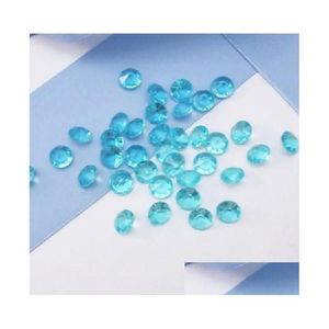 Outros suprimentos para festas de eventos de alta qualidade 6,5 mm 1 quilate Aqua Blue Color Diamond Confetti Decoração de casamento - Drop Delivery Home Gard Dhxml