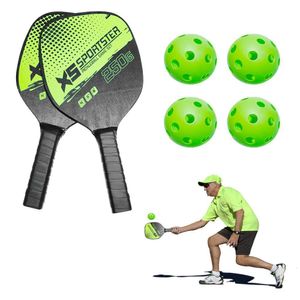 Squash Racquets Pillball Paddles Rakiety Ustaw parki z piaskową 2 ultra poduszki rakiety 4 rakiety 4 Pickleballs Bors Racquet Bag 230906