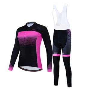 Primavera e outono roupa de ciclismo feminina manga comprida à prova de sol blusa respirável calças equipamentos de ciclismo ao ar livre