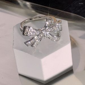 Cluster Rings White Gold Women's Ring Mosan Diamond Wedding/Engagement/Jubileum/födelsedag/fest/alla hjärtans gåva