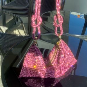 Bolsas de noite Tas Clutch Malam Berlian Buatan Pegangan Dompet dan Tangan Pesta Makan Kristal Bahu Hobo Perancang Mewah 230905